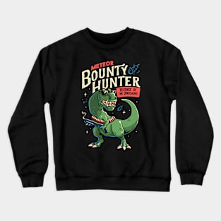 Meteor Bounty Hunter T-Rex Dinosaur by Tobe Fonseca Crewneck Sweatshirt